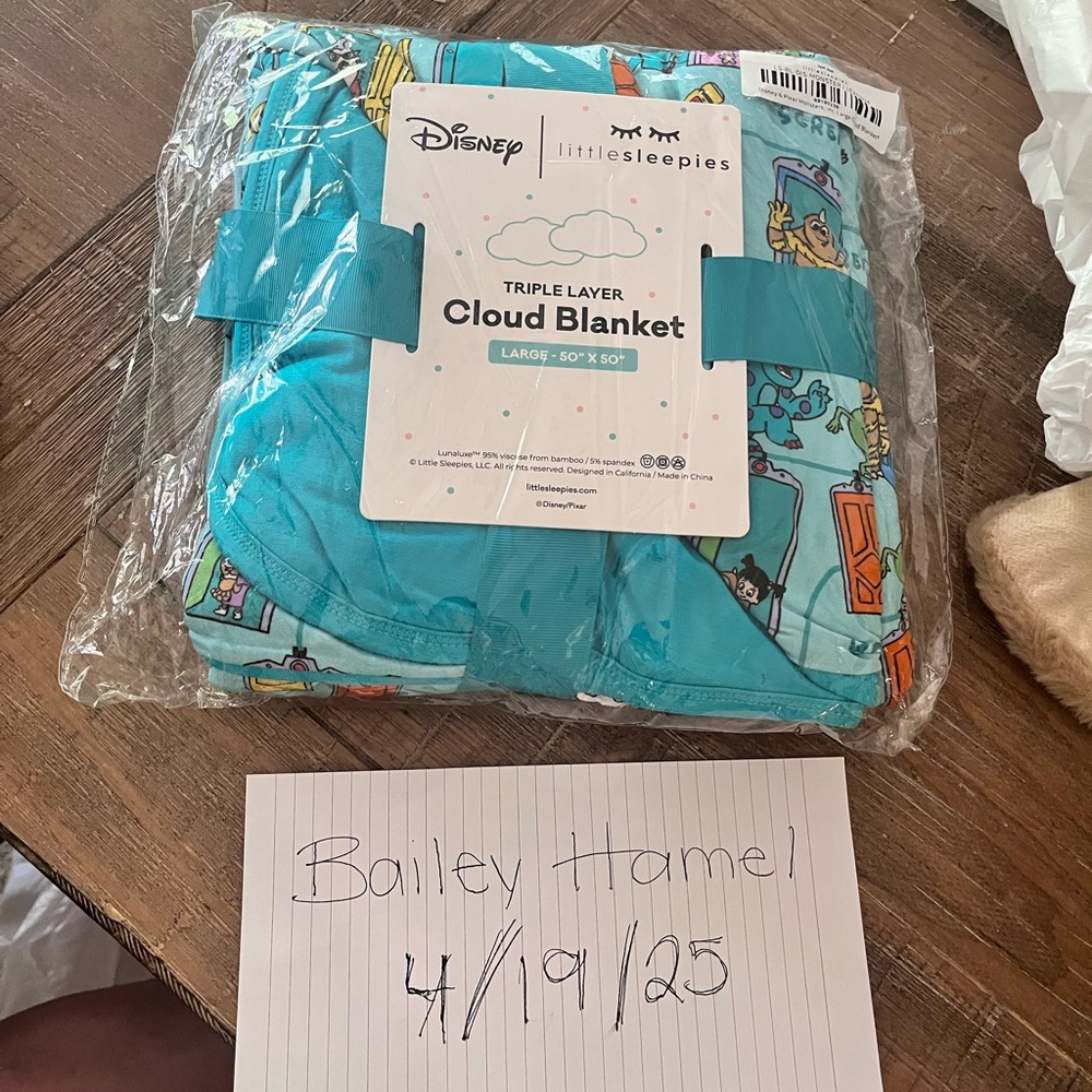 Disney Little Sleepies Triple Layer Cloud Blanket - Blue